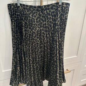 Banana Republic Animal Print Midi Skirt